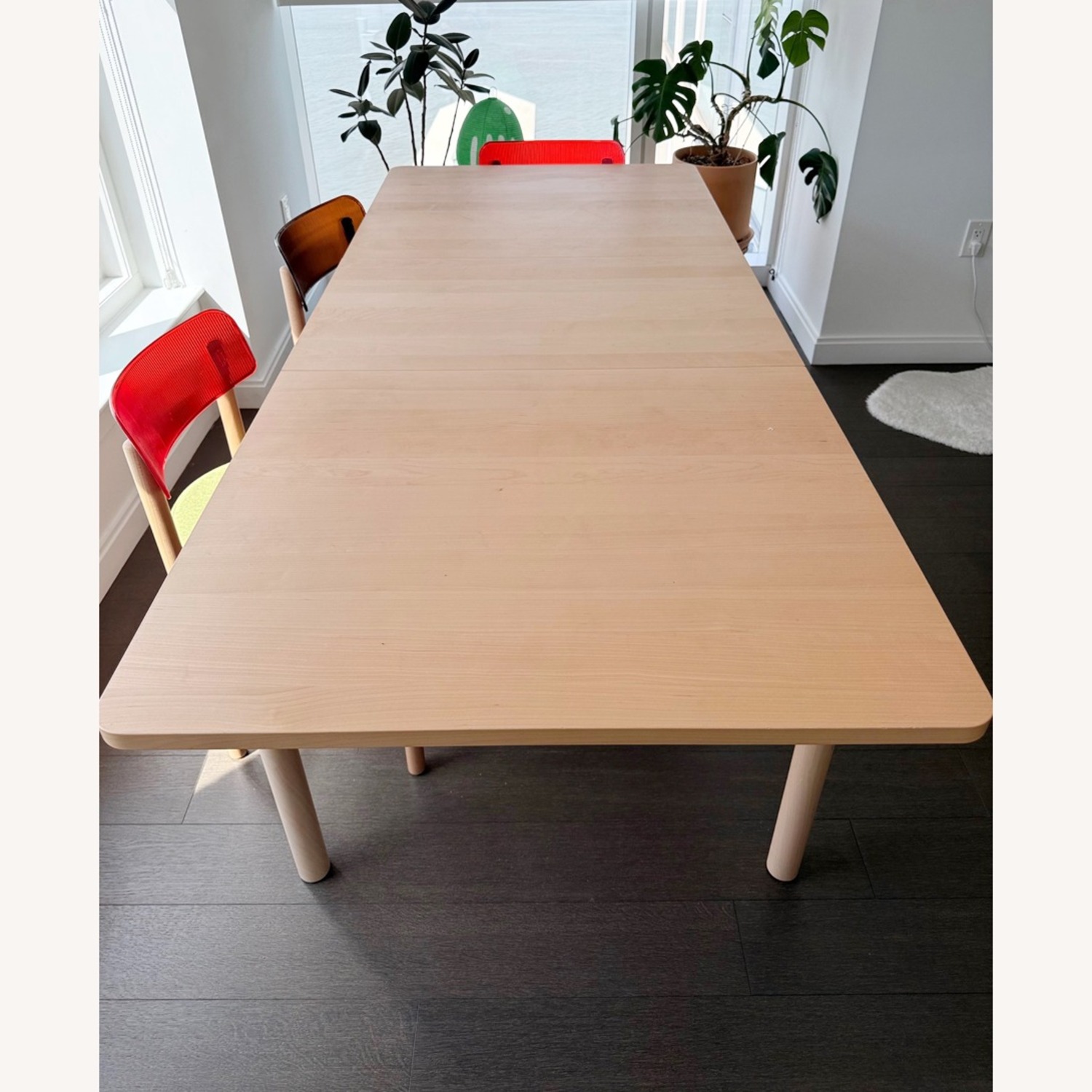 IKEA RÖNNINGE Extendable Dining Table Birch Wood - image-3