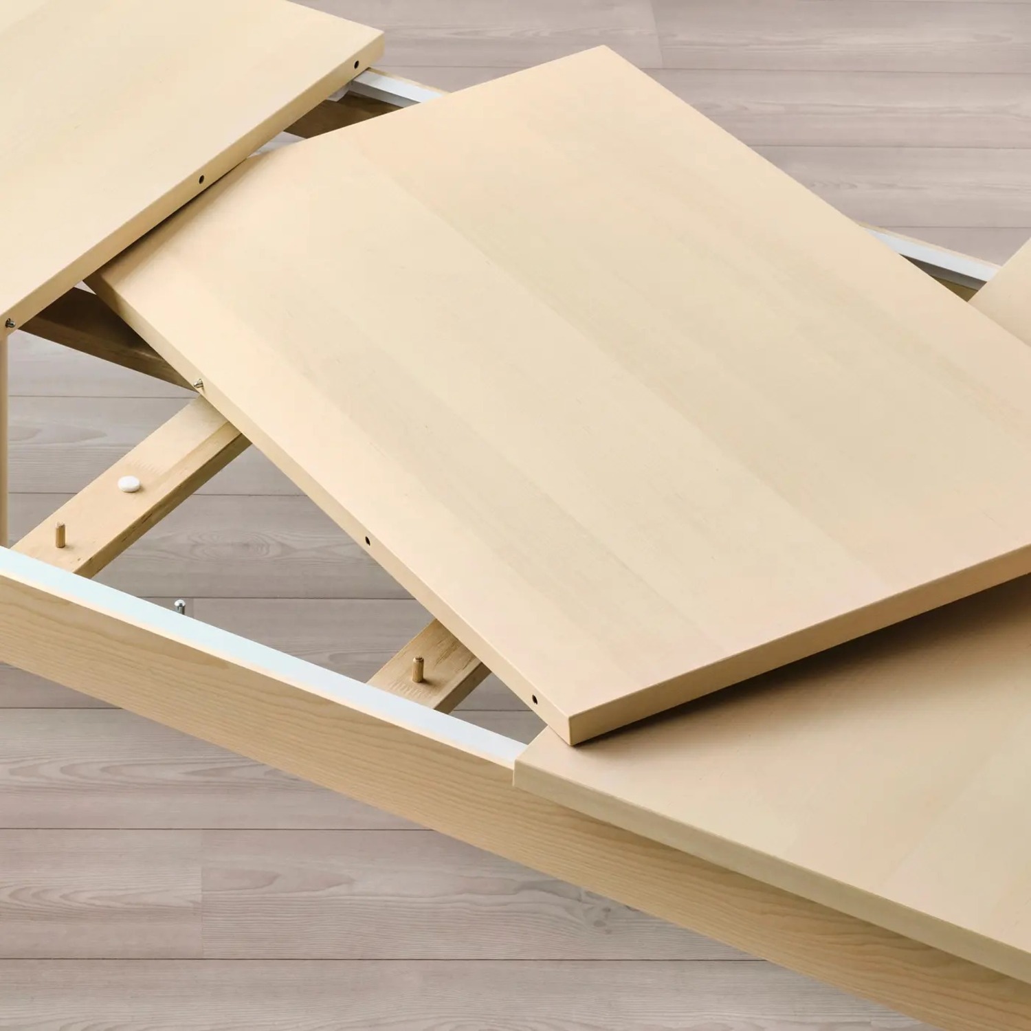 IKEA RÖNNINGE Extendable Dining Table Birch Wood - image-7