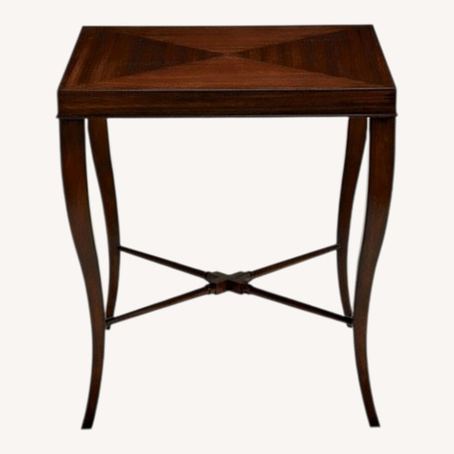 Used Ethan Allen Gracie Dark Brown Wood Side Tables for sale on AptDeco