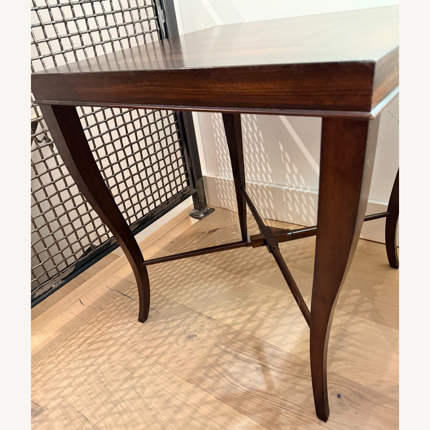 Ethan Allen Gracie Dark Brown Wood Side Tables - image-5