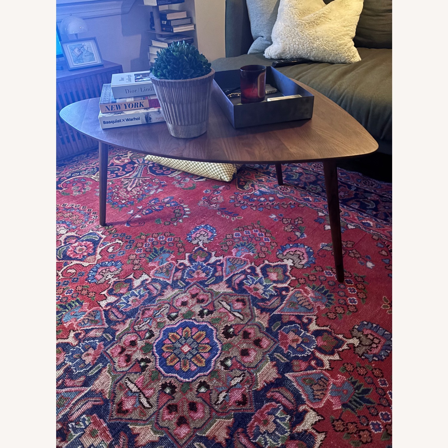Article Amoeba 29.5" Coffee Table - Walnut - image-1
