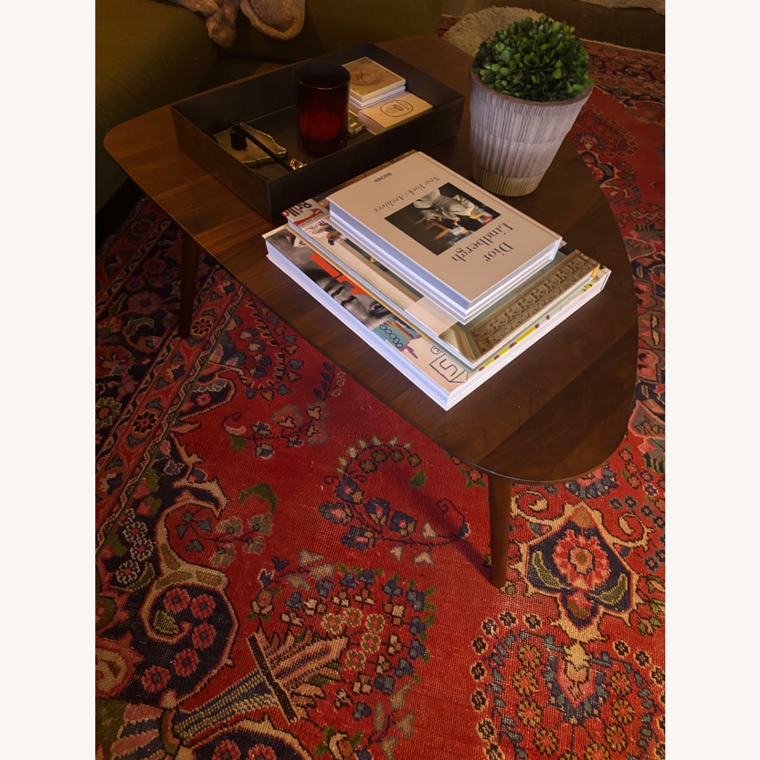Article Amoeba 29.5" Coffee Table - Walnut - image-2