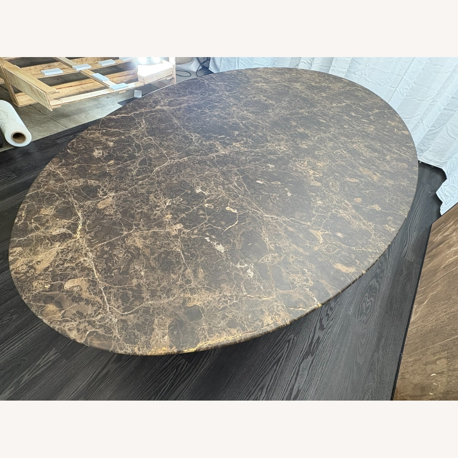 RH Aero Stone Oval Dining Table — 96" - image-15