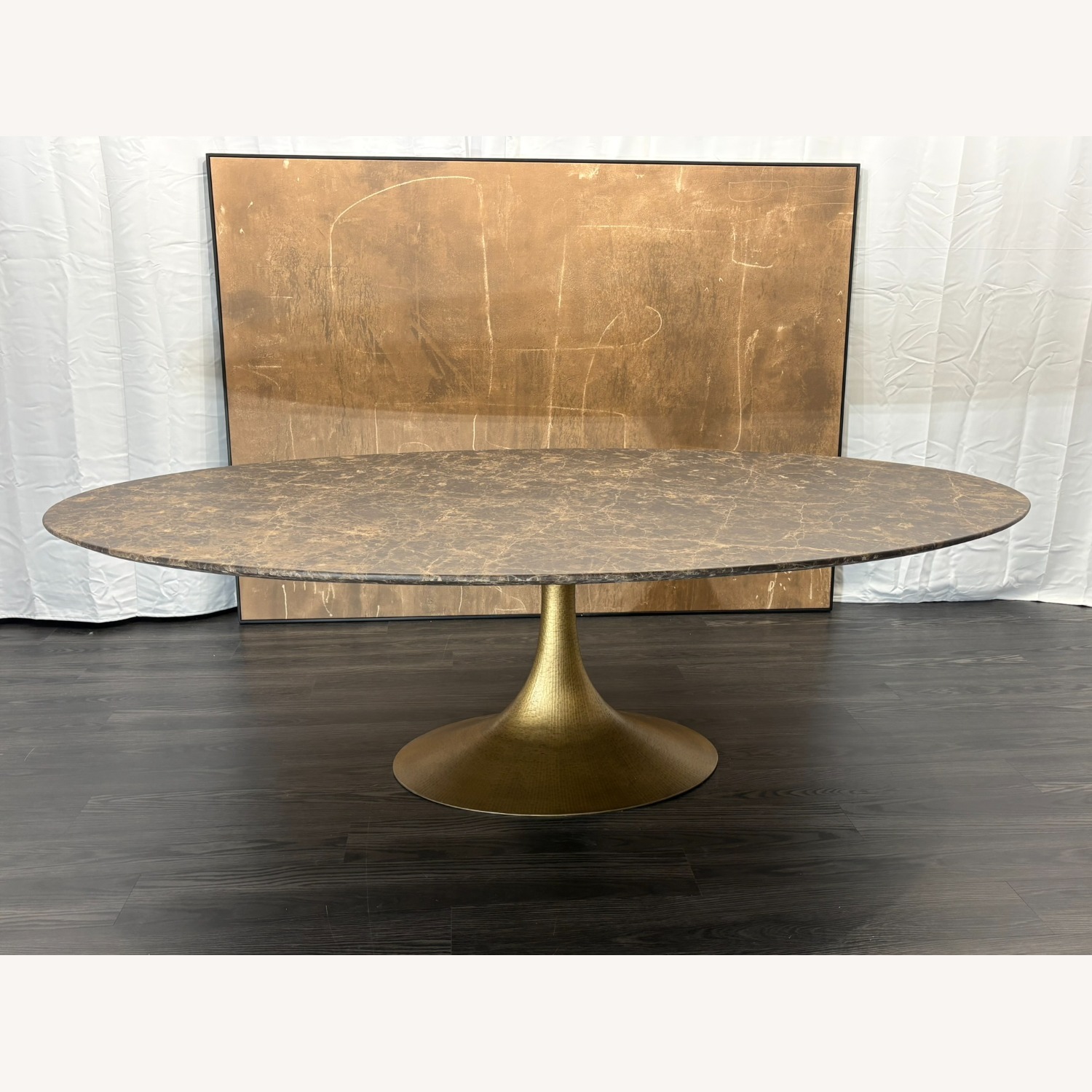 RH Aero Stone Oval Dining Table — 96" - image-1
