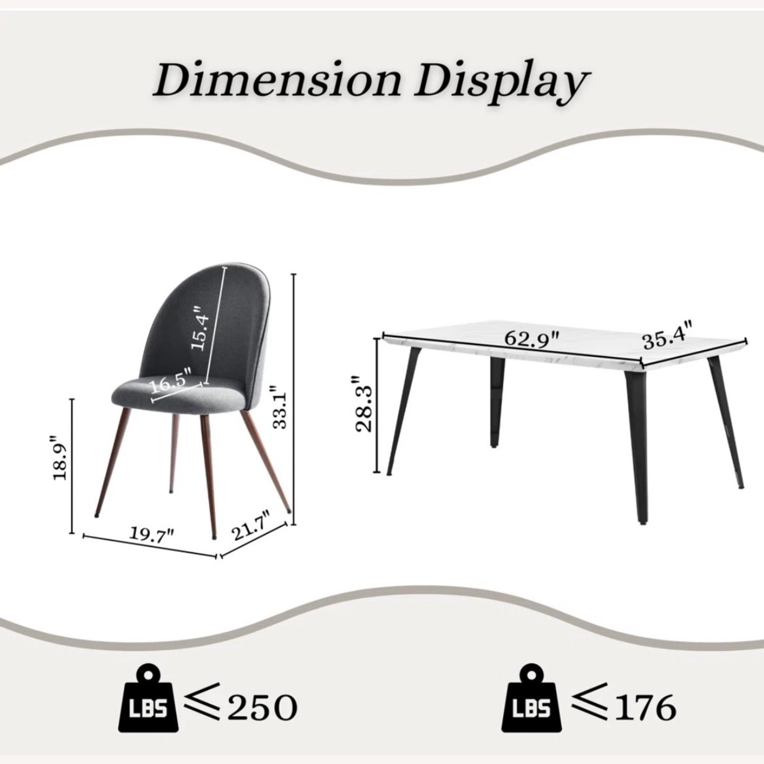 Dark Gray Metal Dining Set - image-5