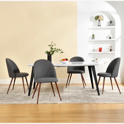 Used Dark Gray Metal Dining Set for sale on AptDeco