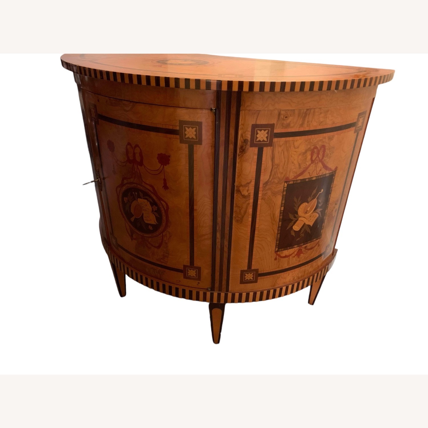 Antique Italian Art Deco Wood Sideboard - image-1