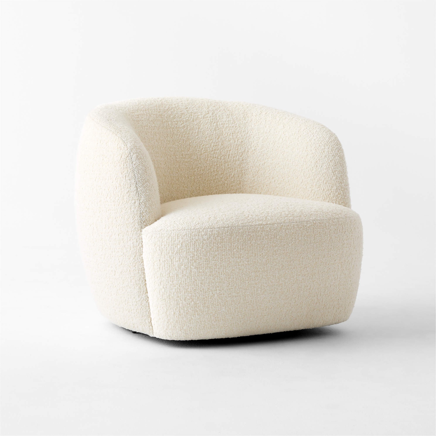 CB2 Gwyneth Light Gray Boucle Accent Chair - image-10