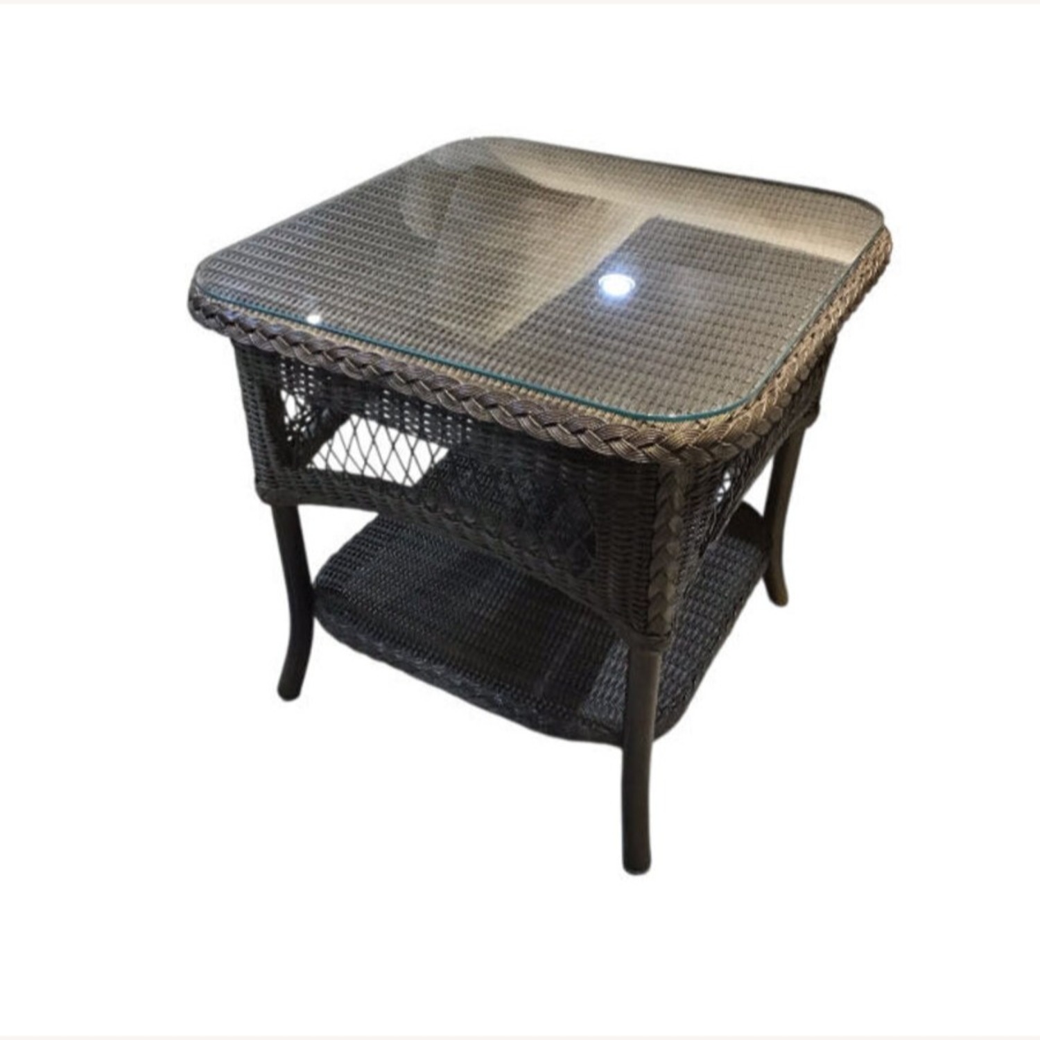 Lloyd Flanders Loom Square End Table  - image-1