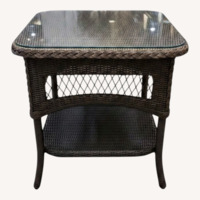Lloyd Flanders Loom Square End Table 