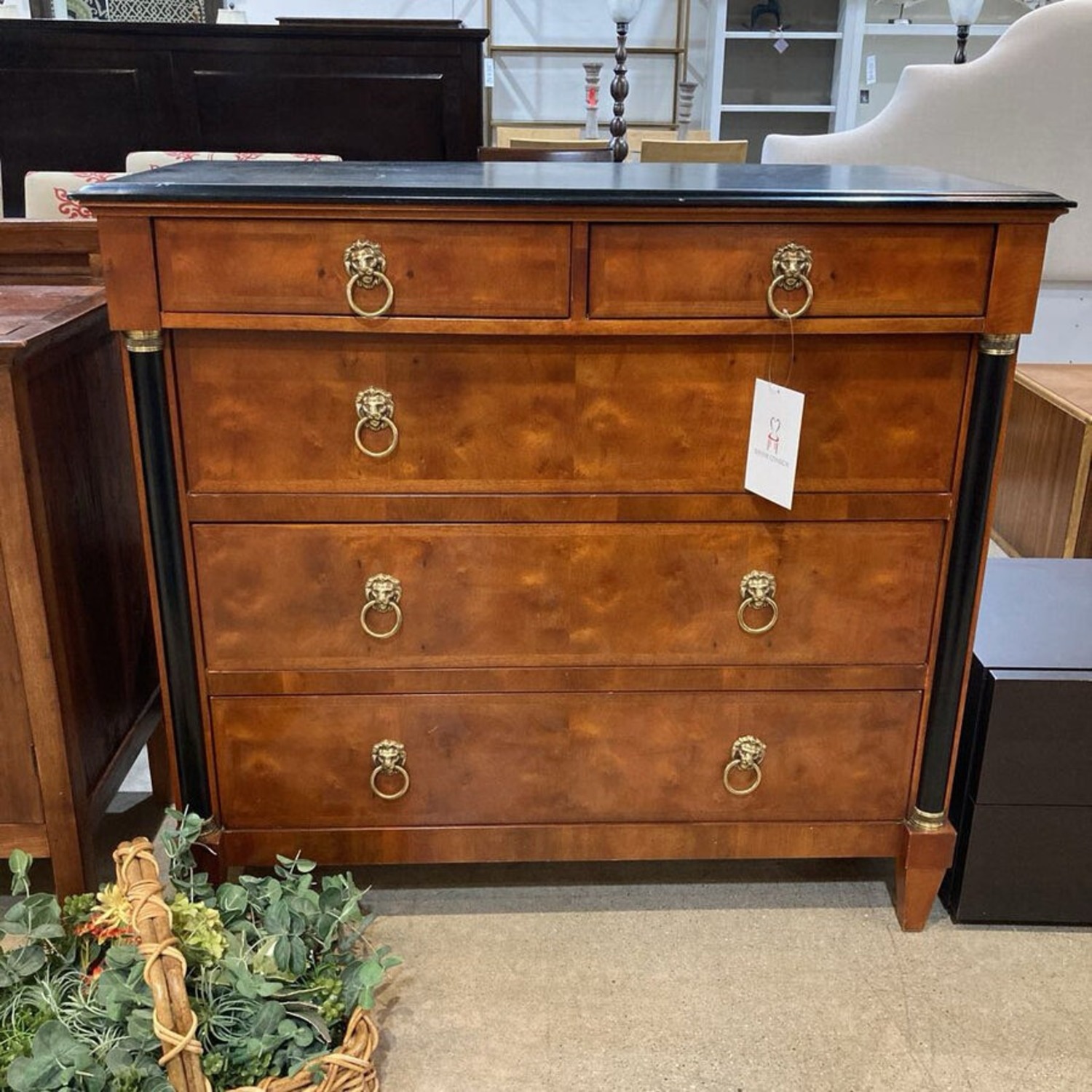 Century Empire Cherry 5-Drawer Dresser - image-2