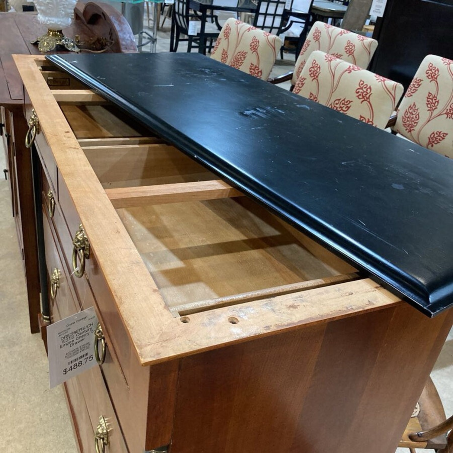 Century Empire Cherry 5-Drawer Dresser - image-14