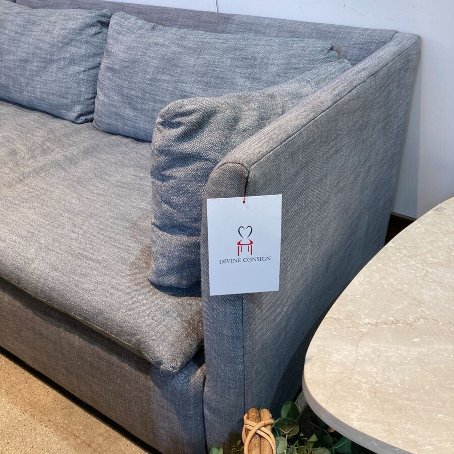 Fabric L-Shape Sectional Gray  - image-4