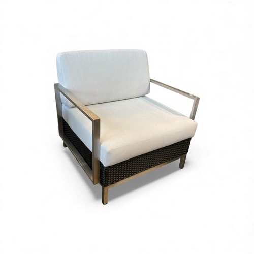 Used Lloyd Flanders Elements Wicker Lounge Chair  for sale on AptDeco