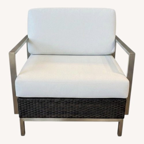 Used Lloyd Flanders Elements Wicker Lounge Chair  for sale on AptDeco