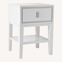 West Elm Niche White Nightstand