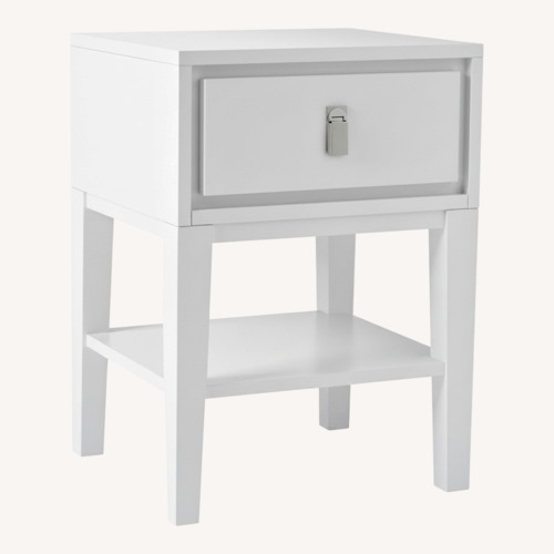 Used West Elm Niche White Nightstand for sale on AptDeco