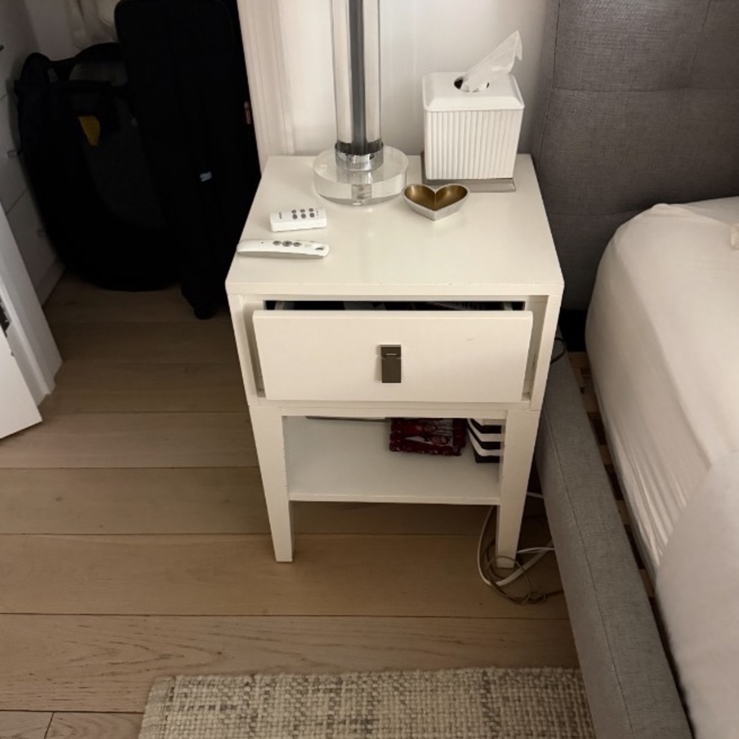 West Elm Niche White Nightstand - image-2