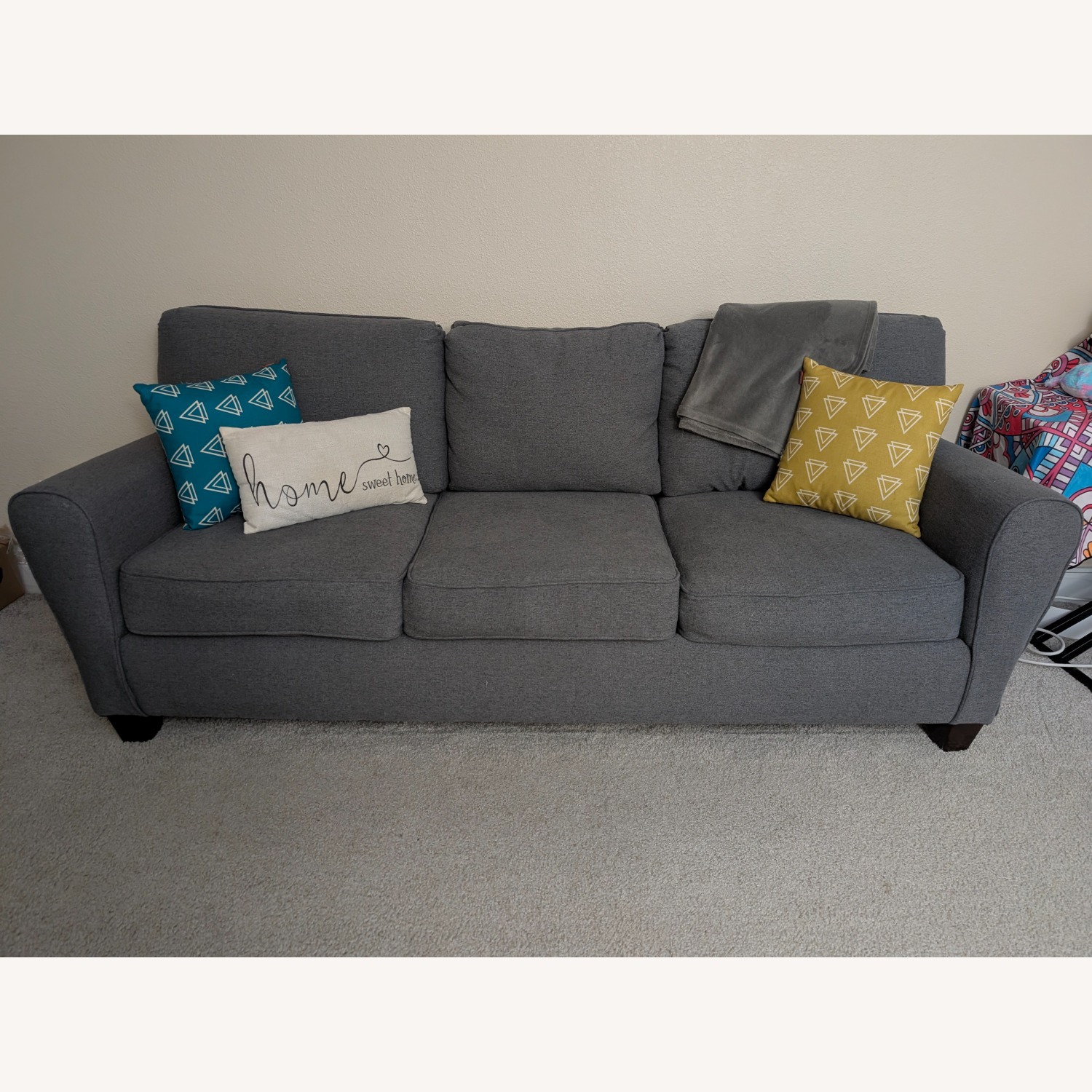 Wayfair Dark Gray 3+ Seater Sofa - image-1