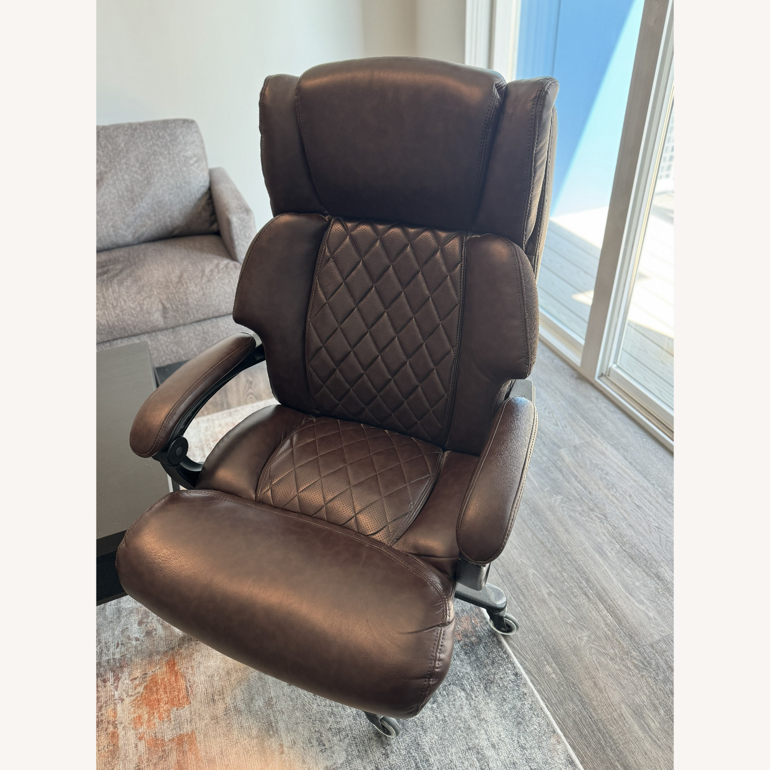 Dark Brown Office Chair - image-1