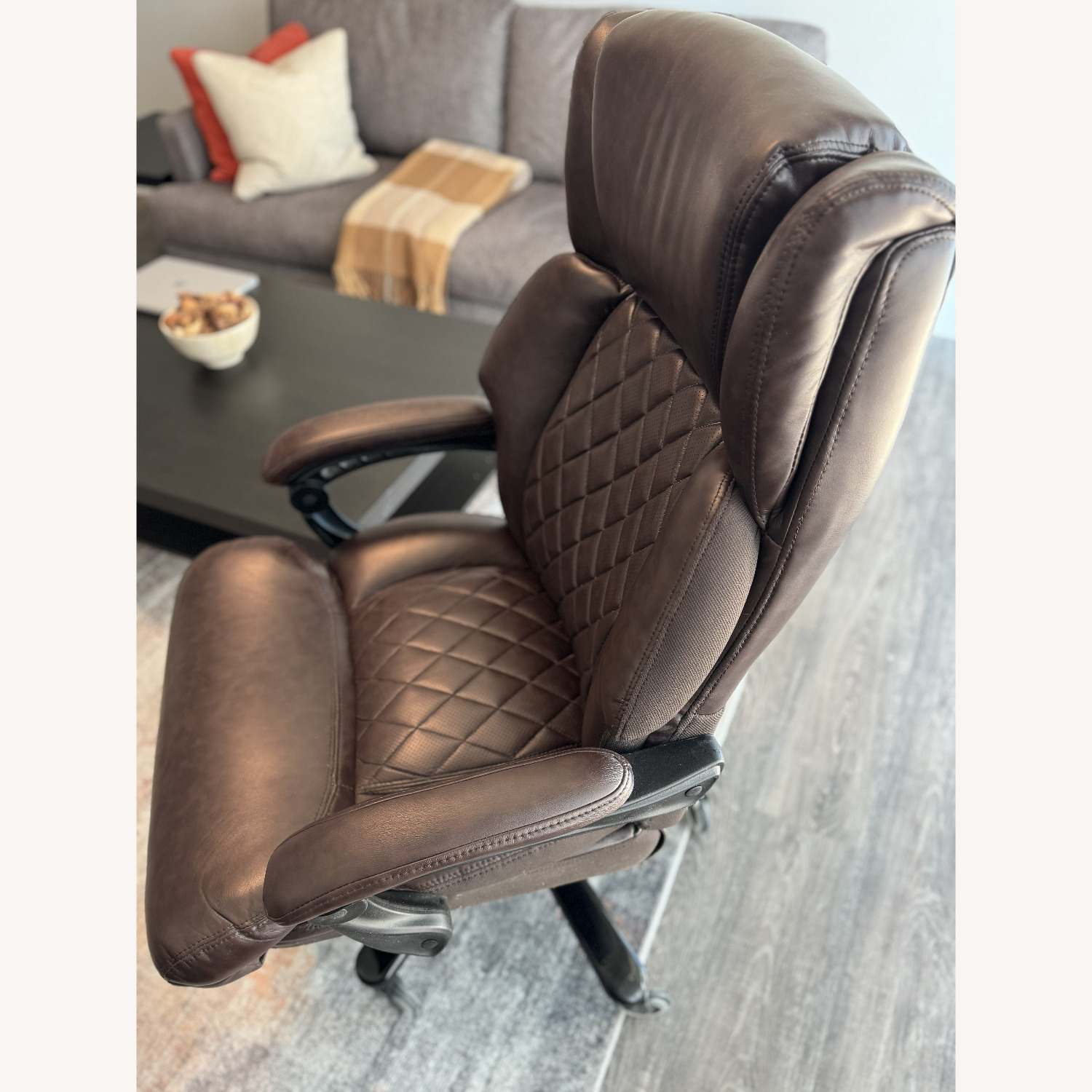 Dark Brown Office Chair - image-3