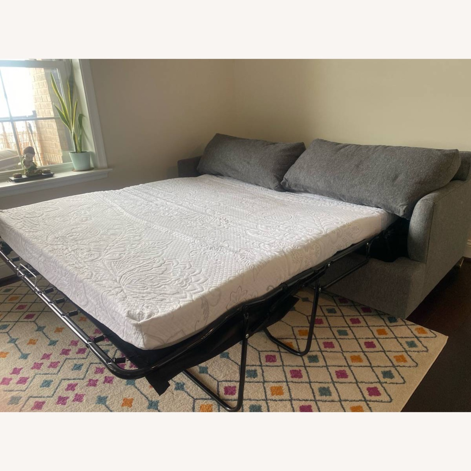 West Elm Haven Queen Sleeper Sofa - Pewter - image-5