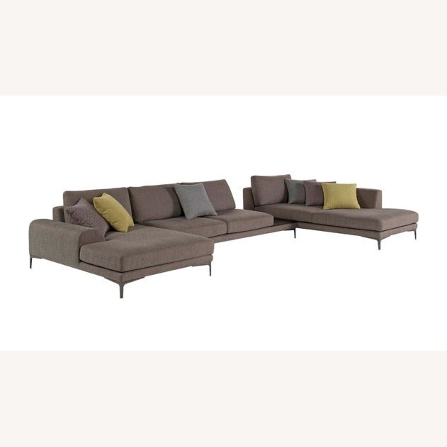 Roche Bobois Exclamation Gray FabrIc Sectional - image-6