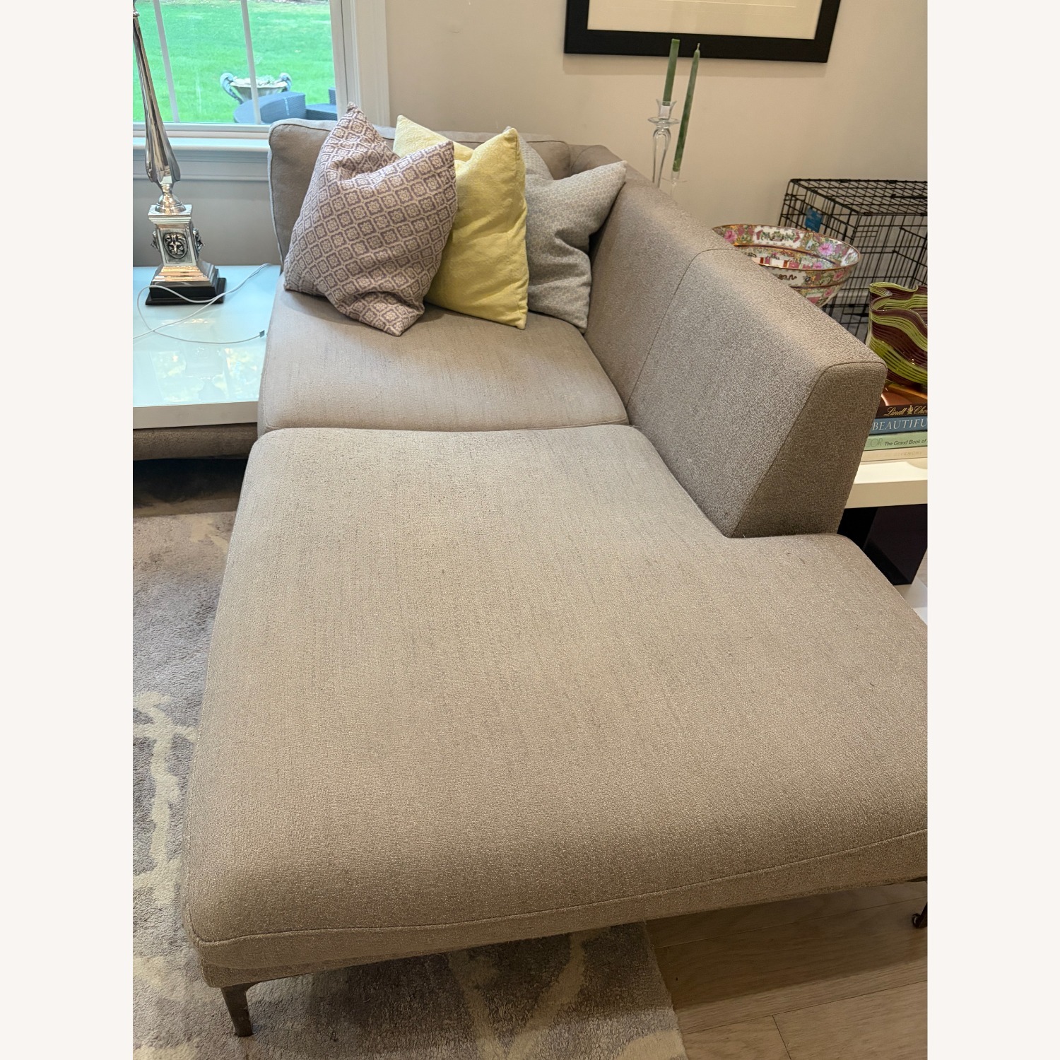 Roche Bobois Exclamation Gray FabrIc Sectional - image-5