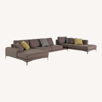 Roche Bobois Exclamation Gray FabrIc Sectional