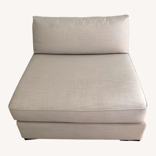 Used West Elm Light Gray Fabric Chaise Lounge for sale on AptDeco