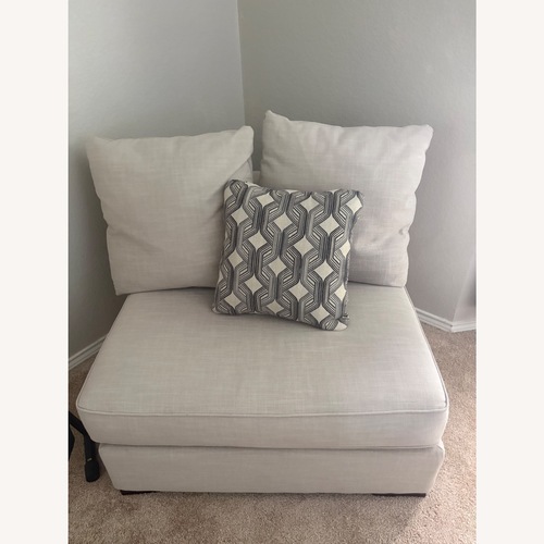 Used West Elm Light Gray Fabric Chaise Lounge for sale on AptDeco