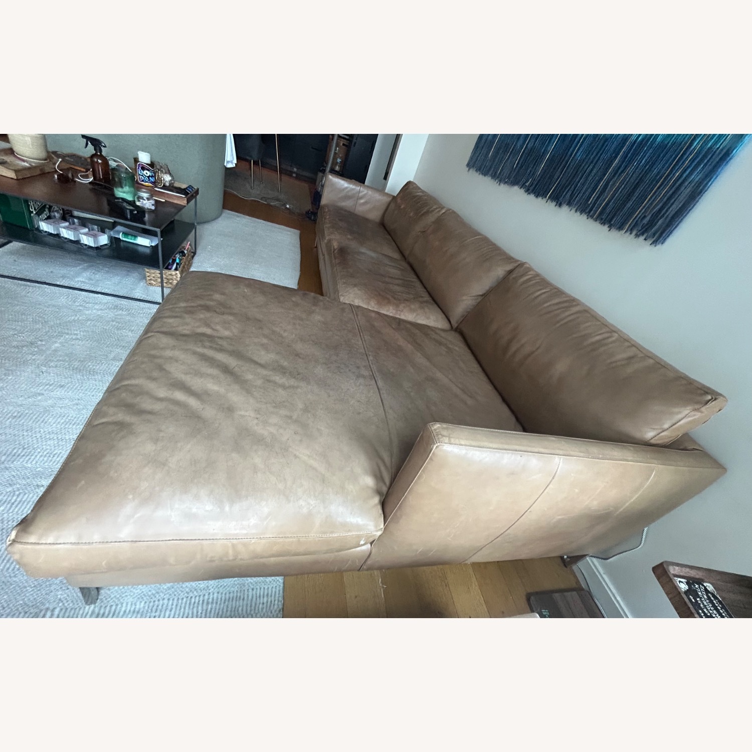ABC Carpet and Home Hannah Leather Sectional - image-5