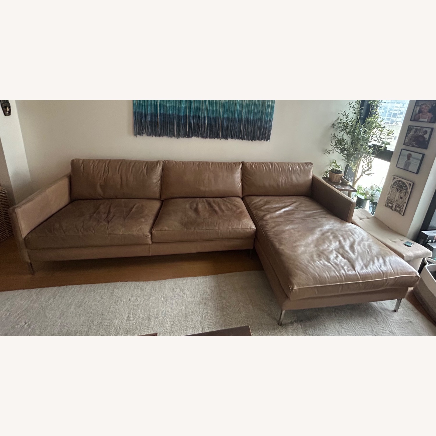 ABC Carpet and Home Hannah Leather Sectional - image-1
