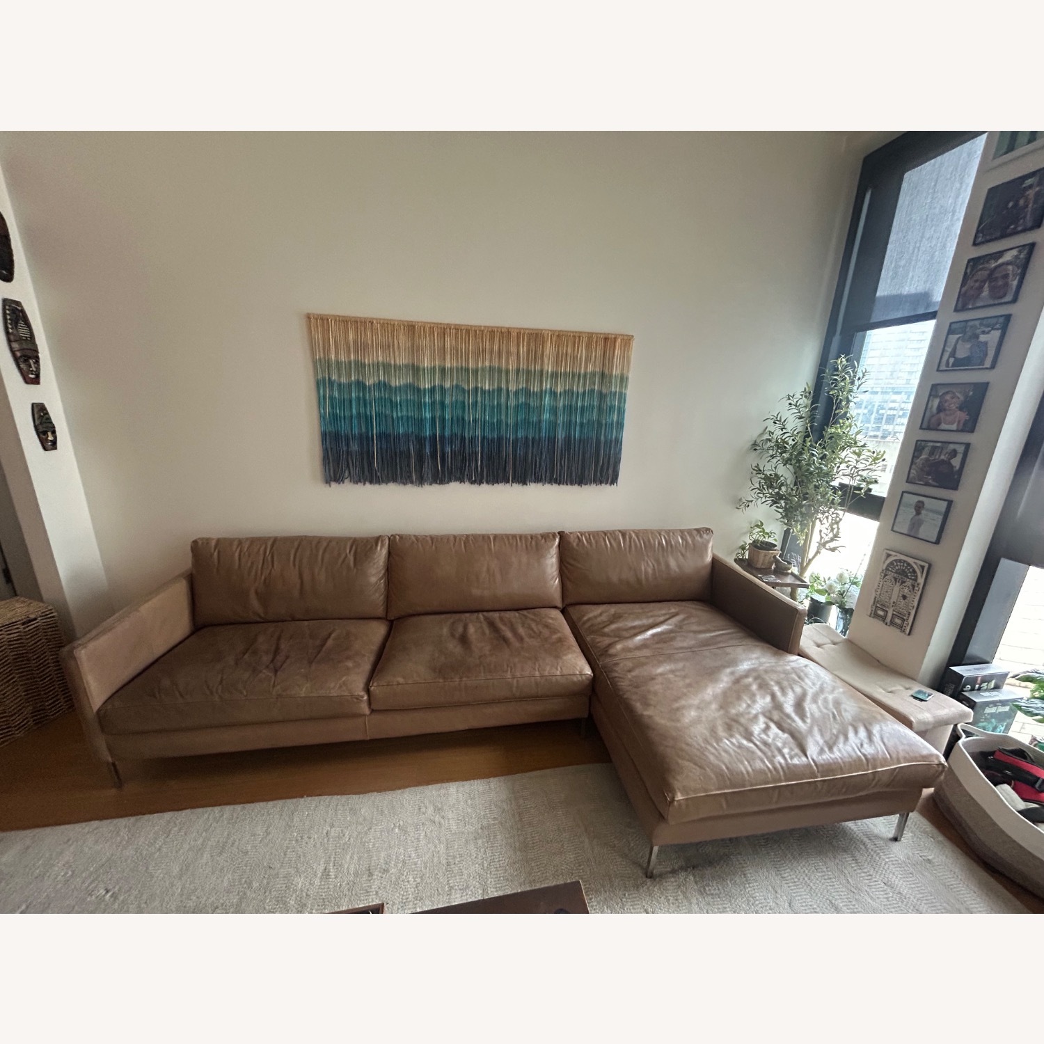 ABC Carpet and Home Hannah Leather Sectional - image-4