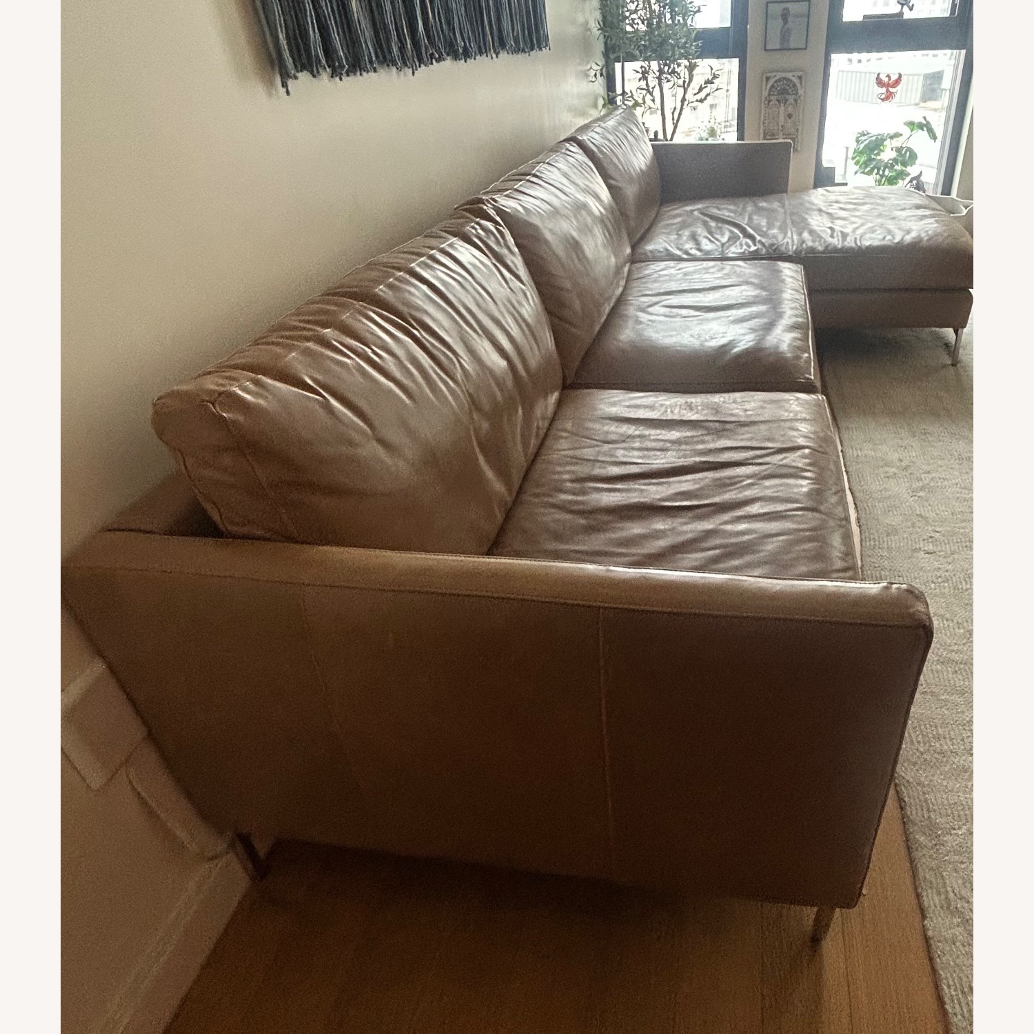 ABC Carpet and Home Hannah Leather Sectional - image-2