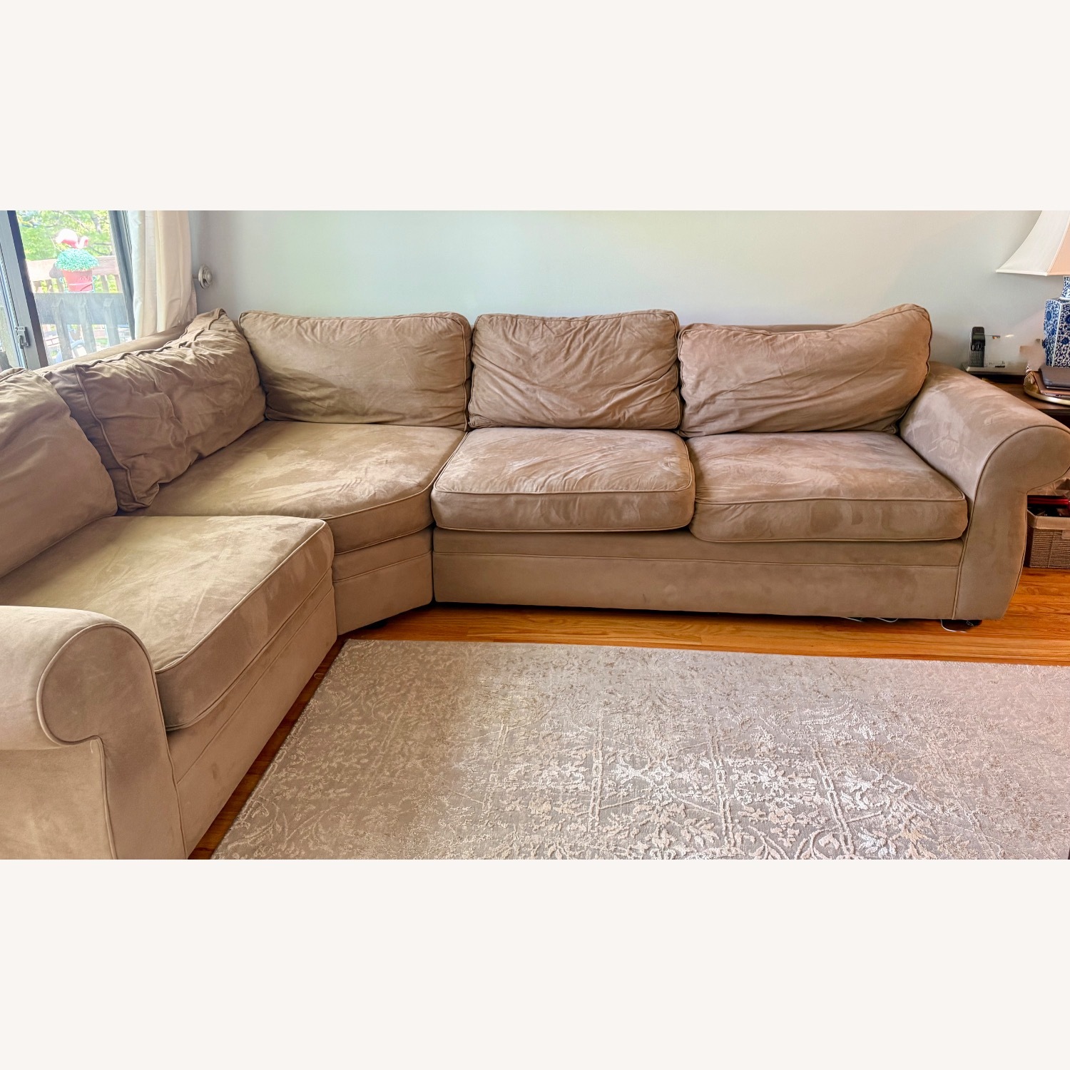 Pottery Barn Pearce Light Brown 3+ Piece Sectional - image-5