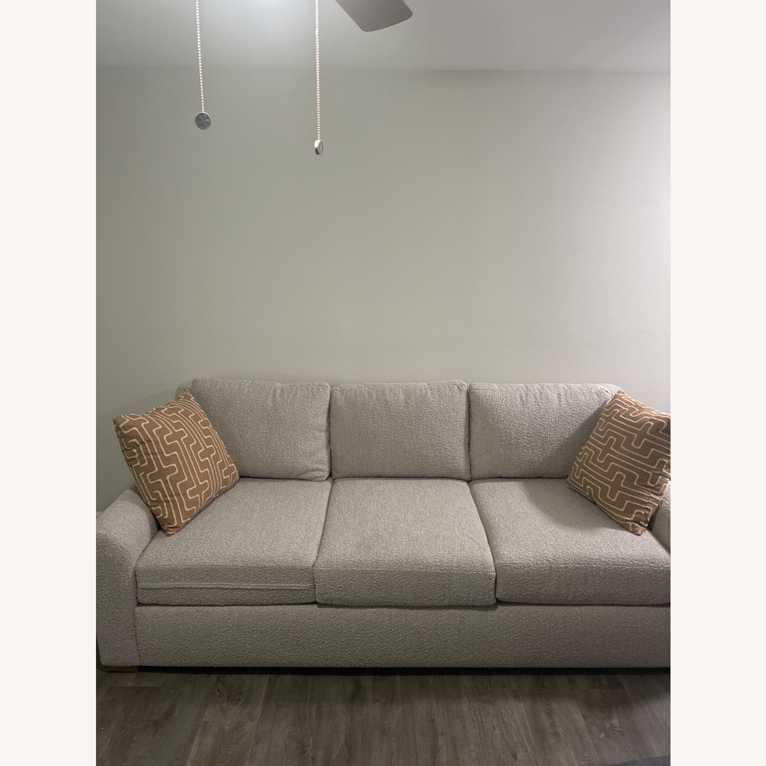 Macy's Light Gray Sleeper Sofa - image-2