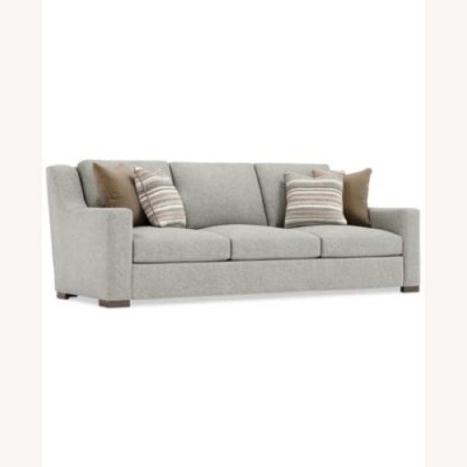 Macy's Light Gray Sleeper Sofa - image-5