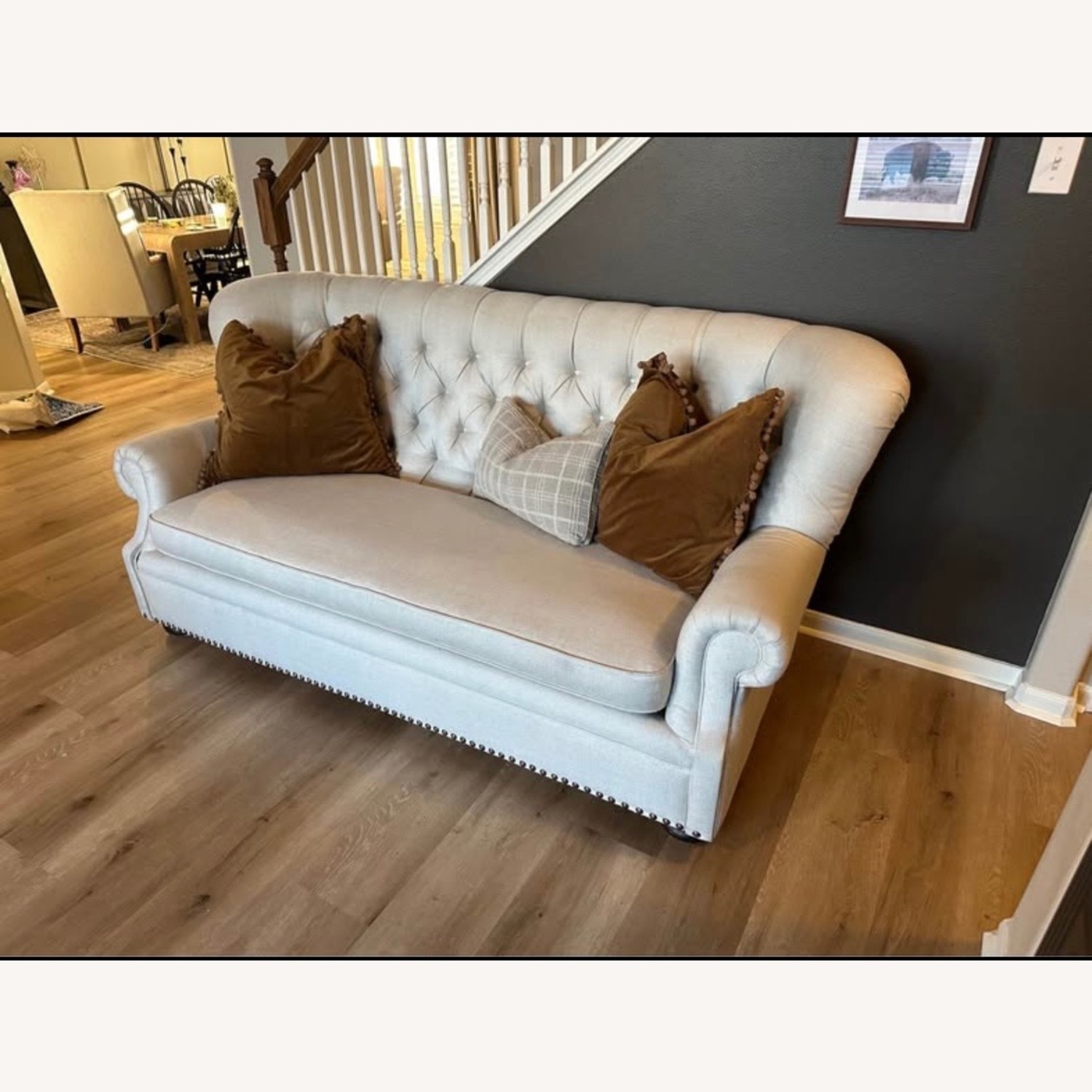 Zin Home Maxwell Natural Fabric 3+ Seater Sofa - image-7