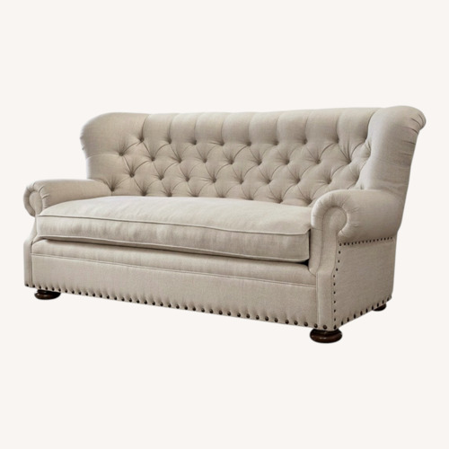 Used Zin Home Maxwell Natural Fabric 3+ Seater Sofa for sale on AptDeco