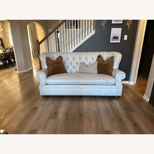 Used Zin Home Maxwell Natural Fabric 3+ Seater Sofa for sale on AptDeco