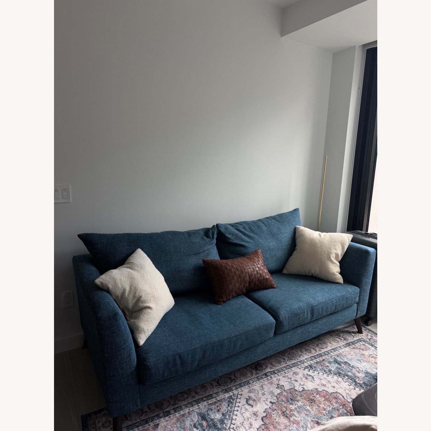 Bob's Discount Furniture Josie Blue 2 Seater Sofa - image-2