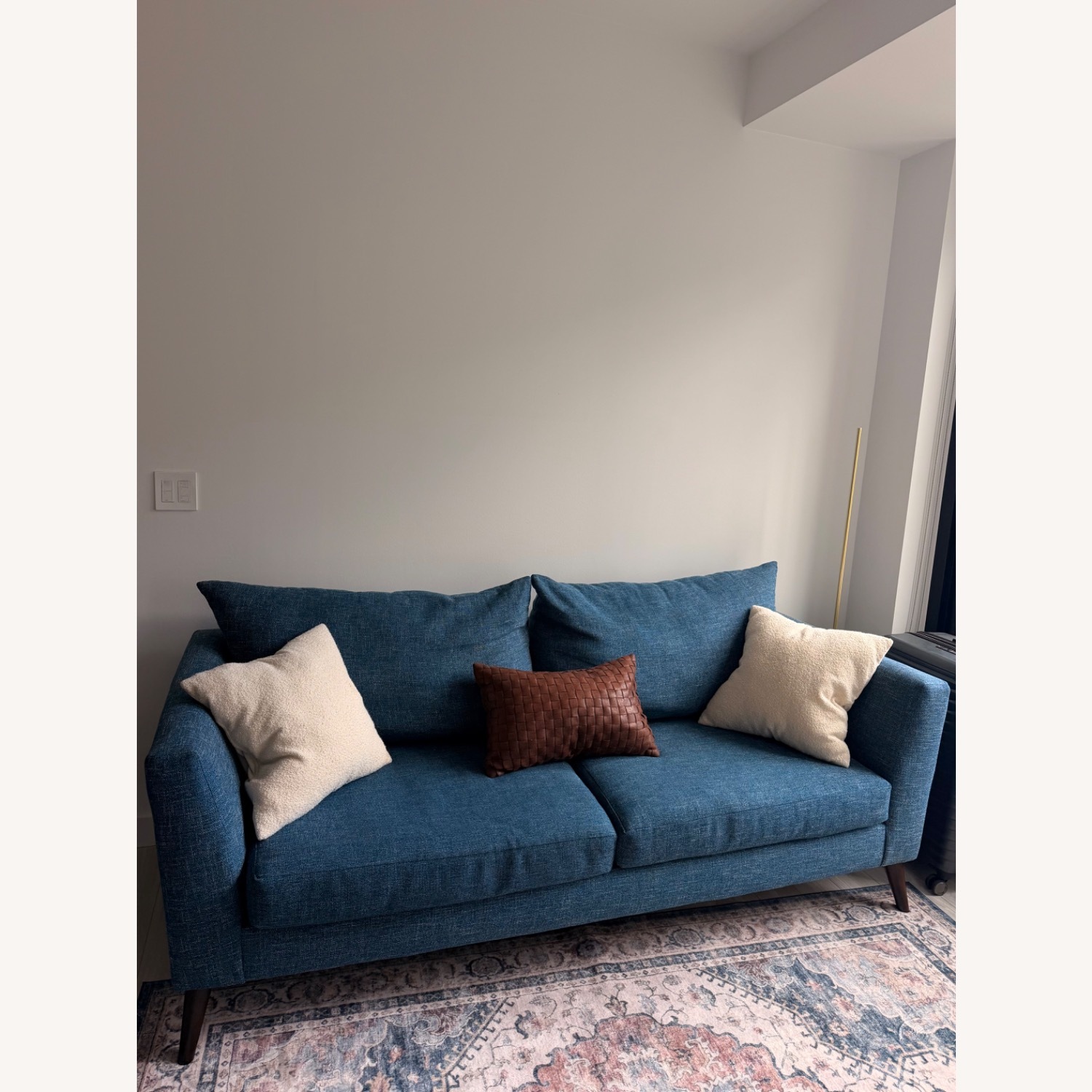 Bob's Discount Furniture Josie Blue 2 Seater Sofa - image-1