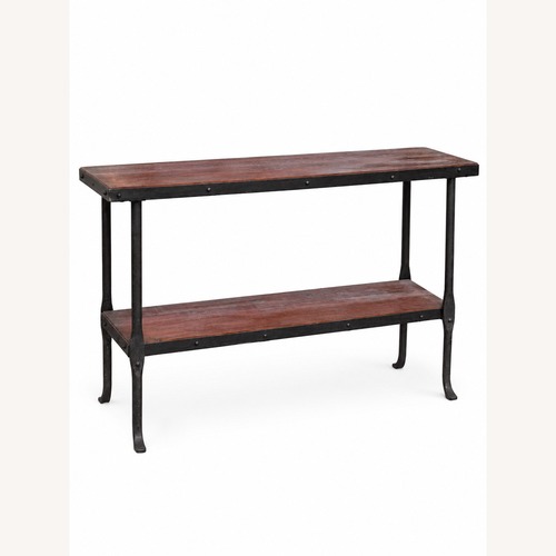 Used Dark Brown Wood Side Table for sale on AptDeco
