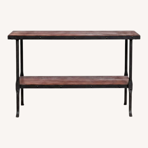 Used Dark Brown Wood Side Table for sale on AptDeco