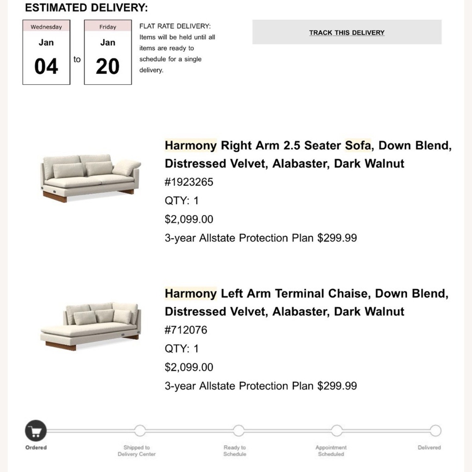 West Elm Harmony Sectional Couch in White - image-2