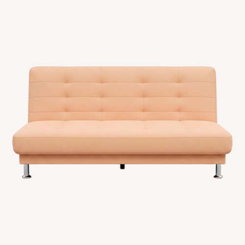 Used Orange Sleeper Sofa With Storage Compartment for sale on AptDeco