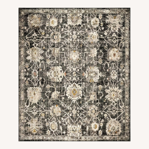 Used Bungalow Rose Nolyn Dark Gray Area Rug 8' x 10' for sale on AptDeco