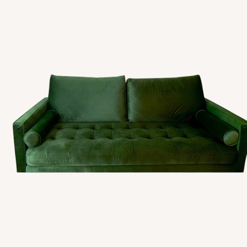 Used Vintage/Antique Green 2 Seater Sofa for sale on AptDeco