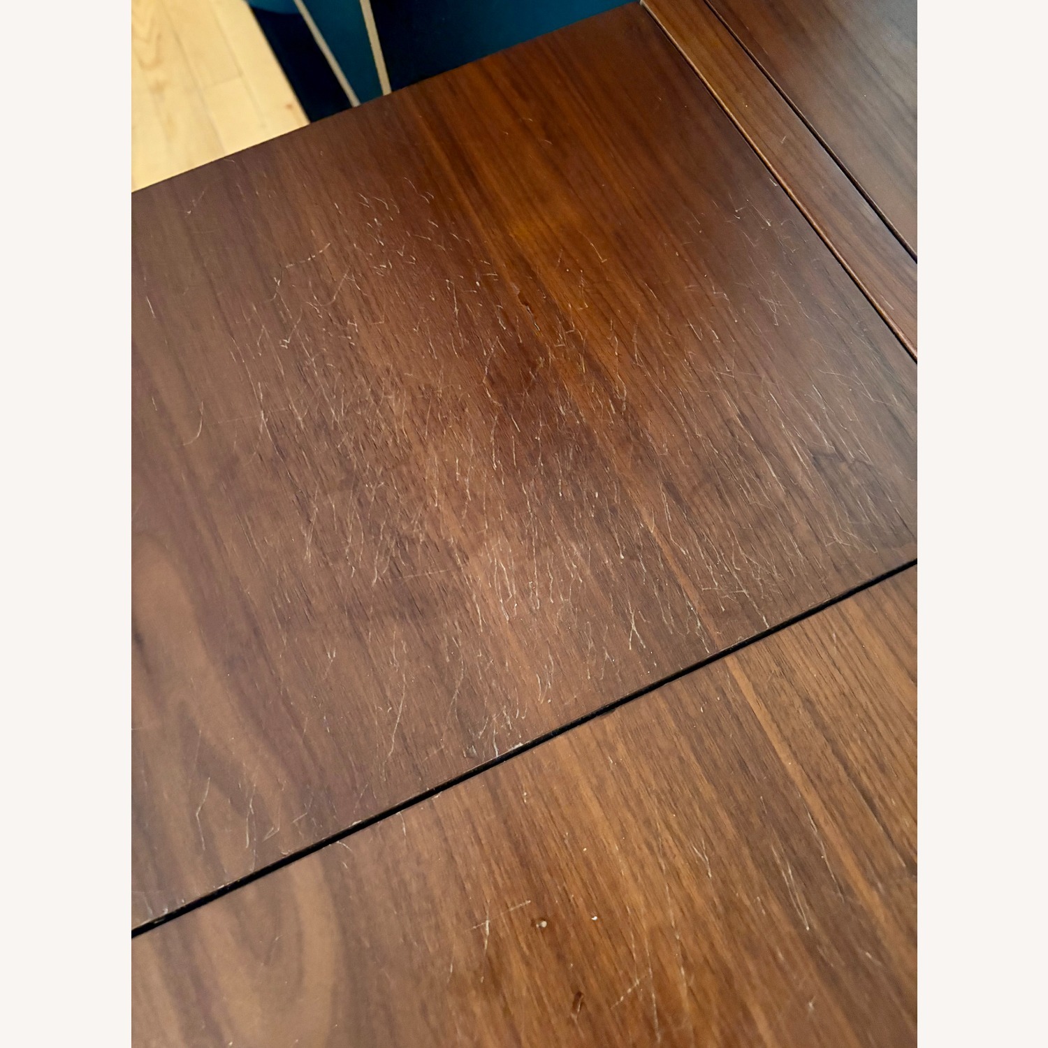 Article Oscura Dark Brown Wood Desk W Metal Frame - image-4